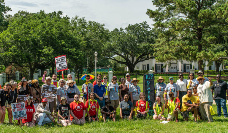 Outside Governor’s Mansion, Baton Rouge Rally Urges Voters to Turn Protest Into Power